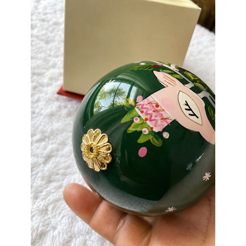 Pier 1 Imports Li Bien Birds Pear Tree Branch Ball Christmas Ornament W Box